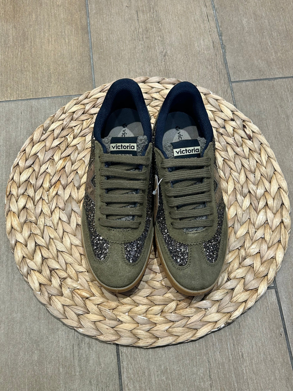 Baskets Victoria Ciclista Paillettes & Daim