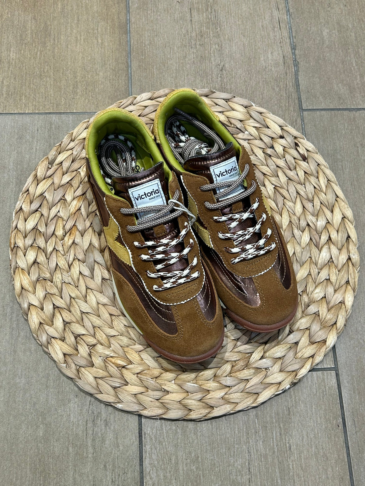 Baskets Victoria Saturno Métal & Daim